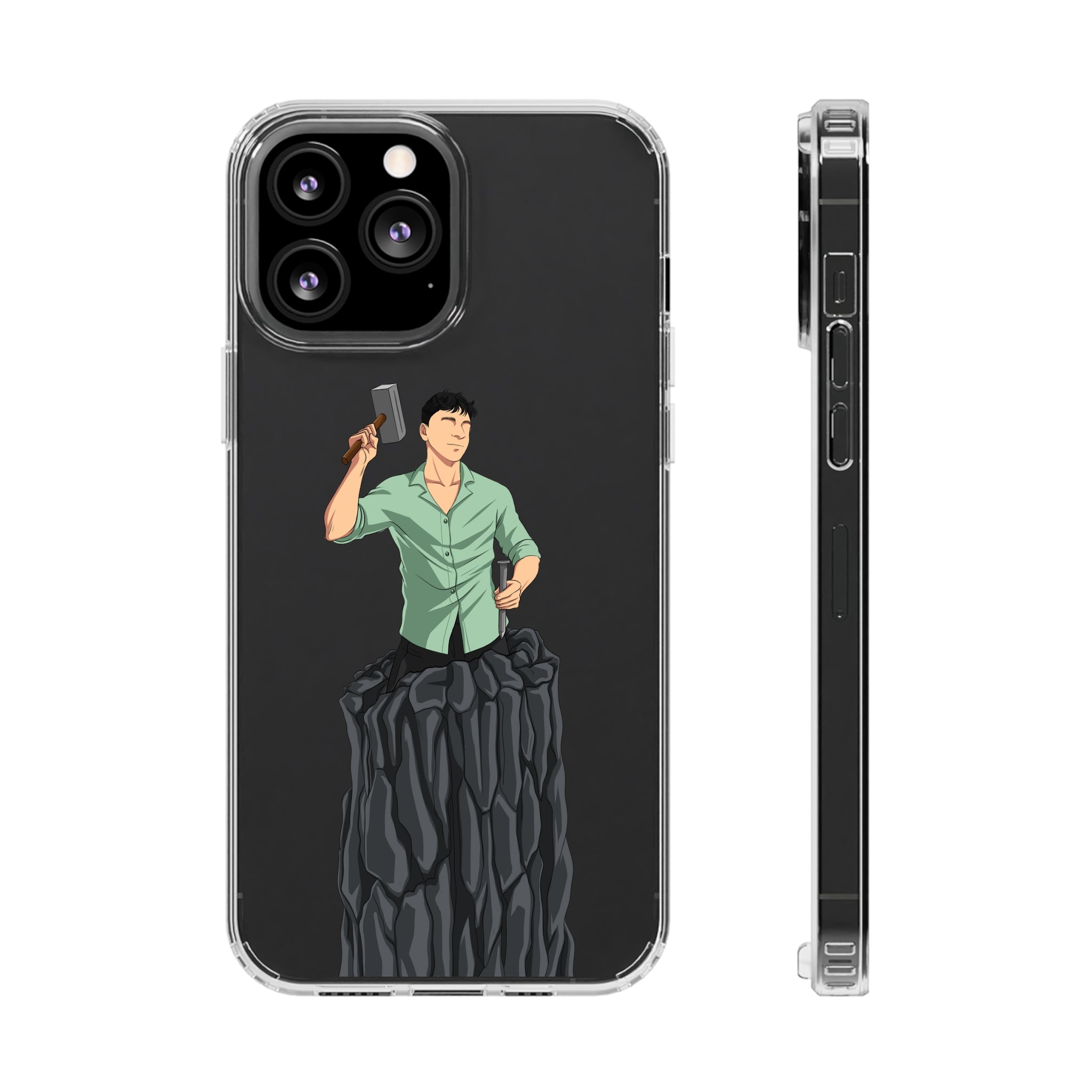 A person working hard to better his/herself - Clear Case - Self-Made Man #15 - Breakthrough Collection
