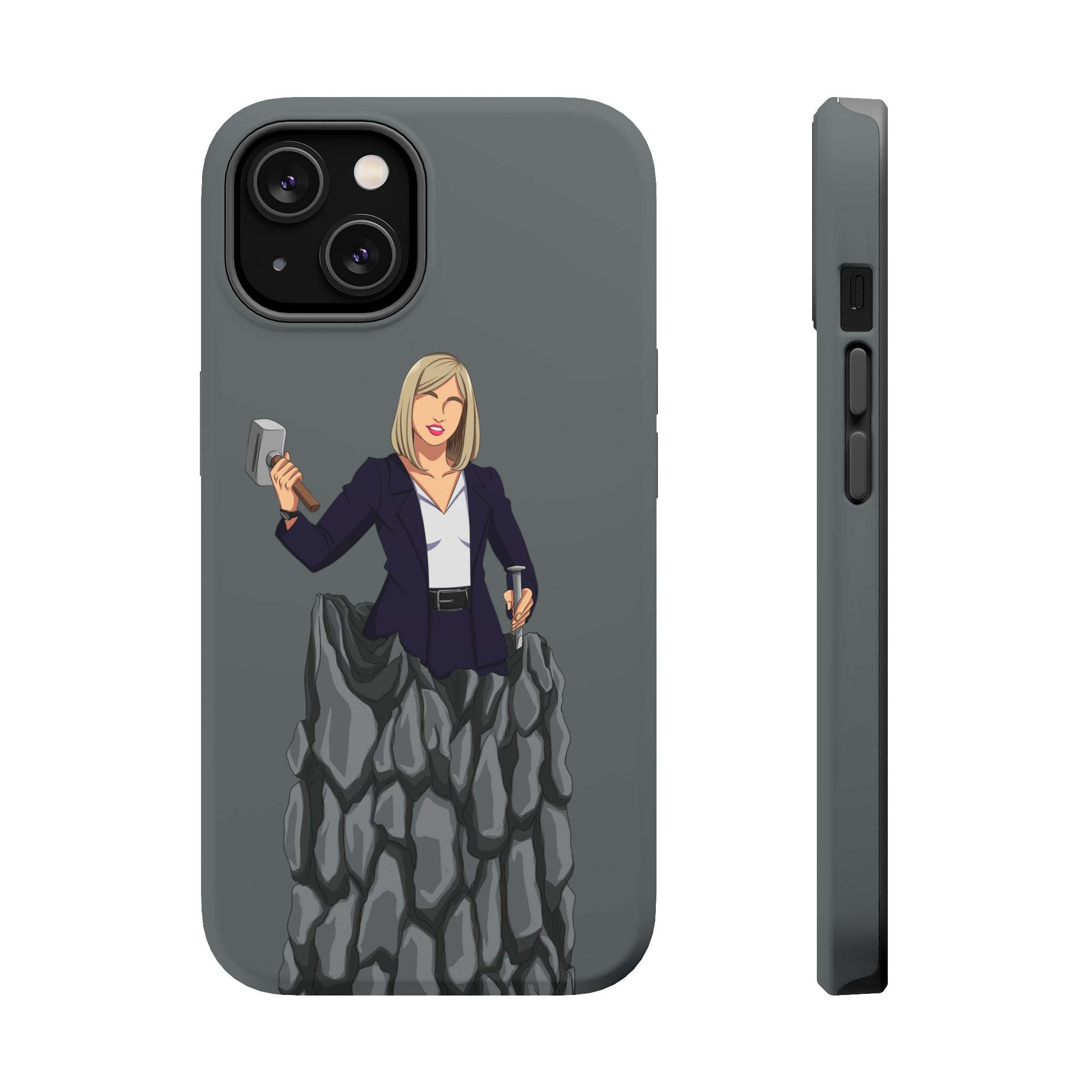 A person working hard to better his/herself - MagSafe Tough Case - self-made woman #3 - Breakthrough Collection