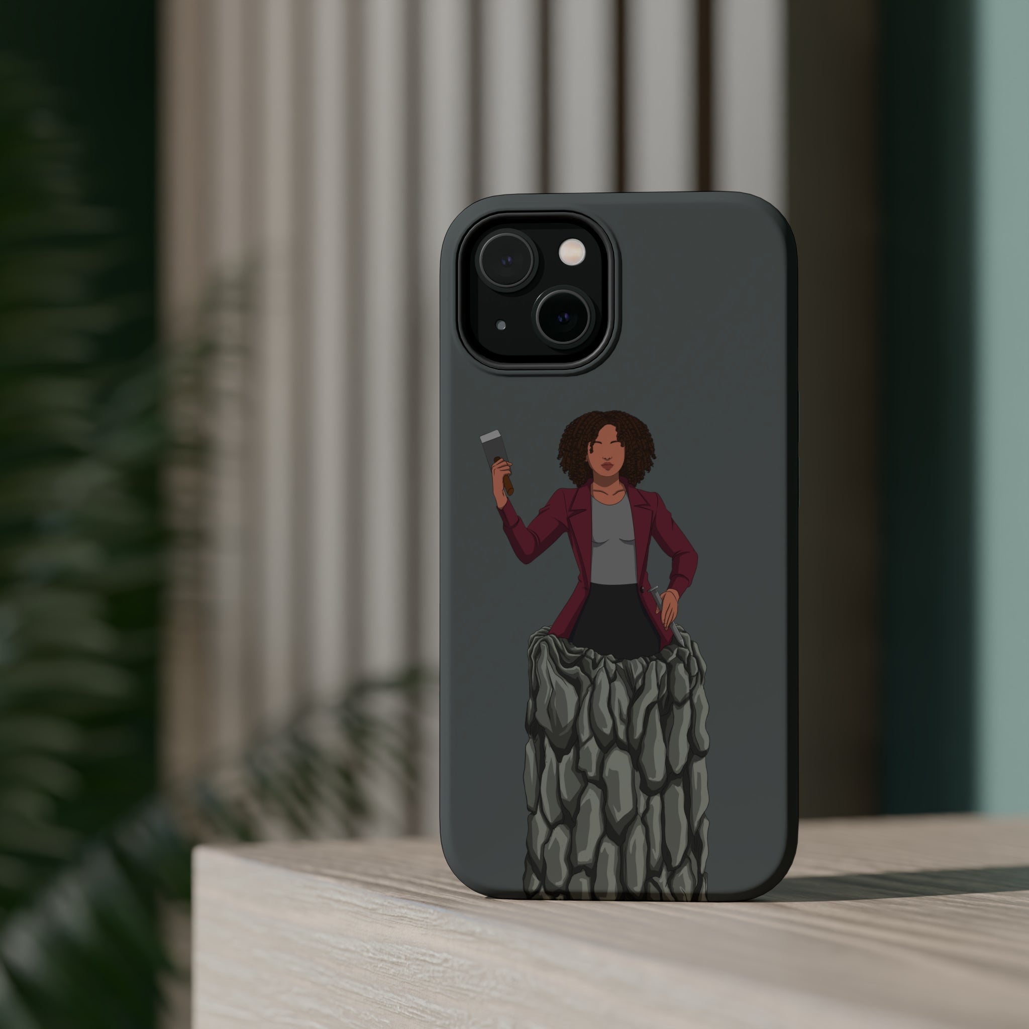 A person working hard to better his/herself - MagSafe Tough Case - Self-Made Woman #15