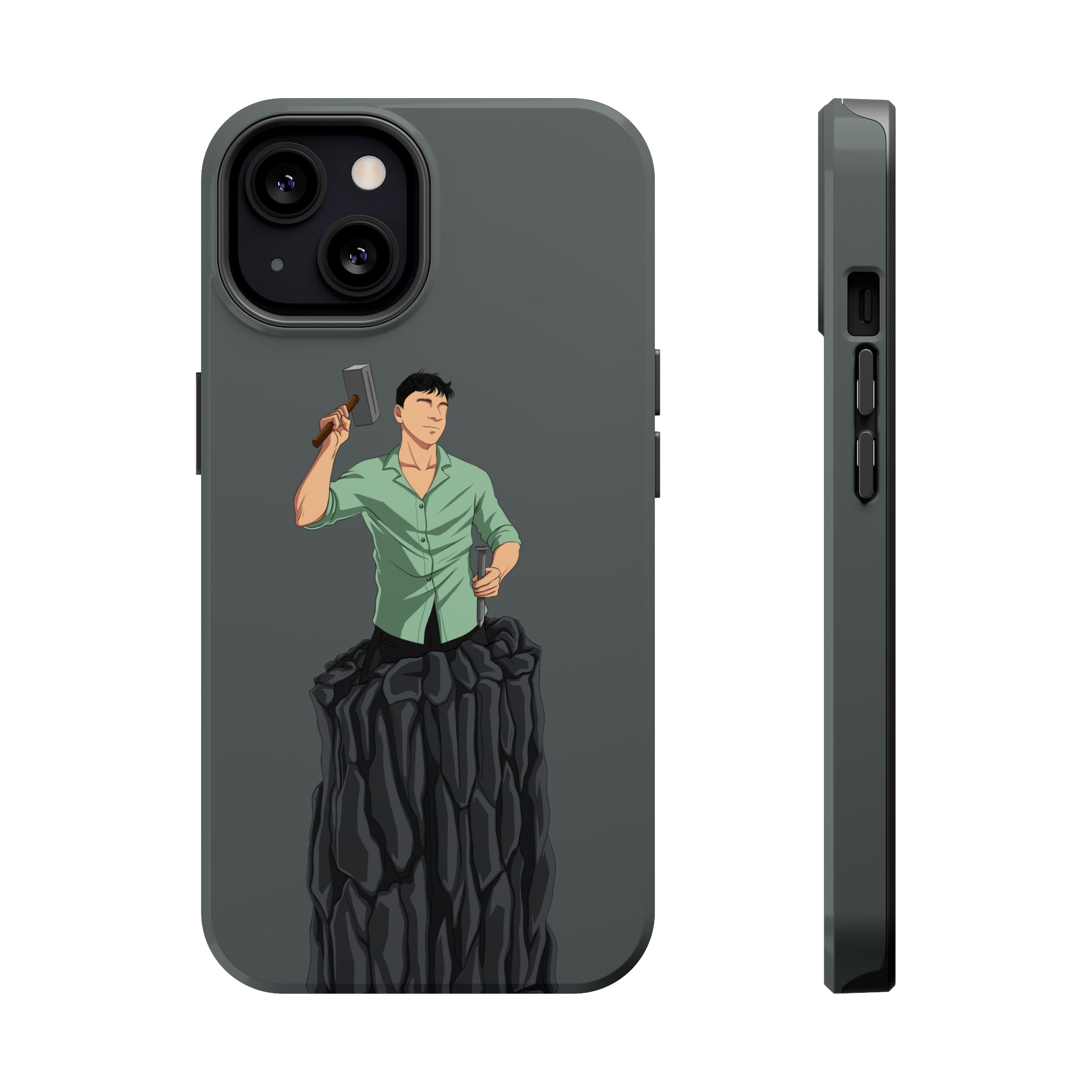 A person working hard to better his/herself - MagSafe Tough Case - Self-Made Man #15 - Breakthrough Collection
