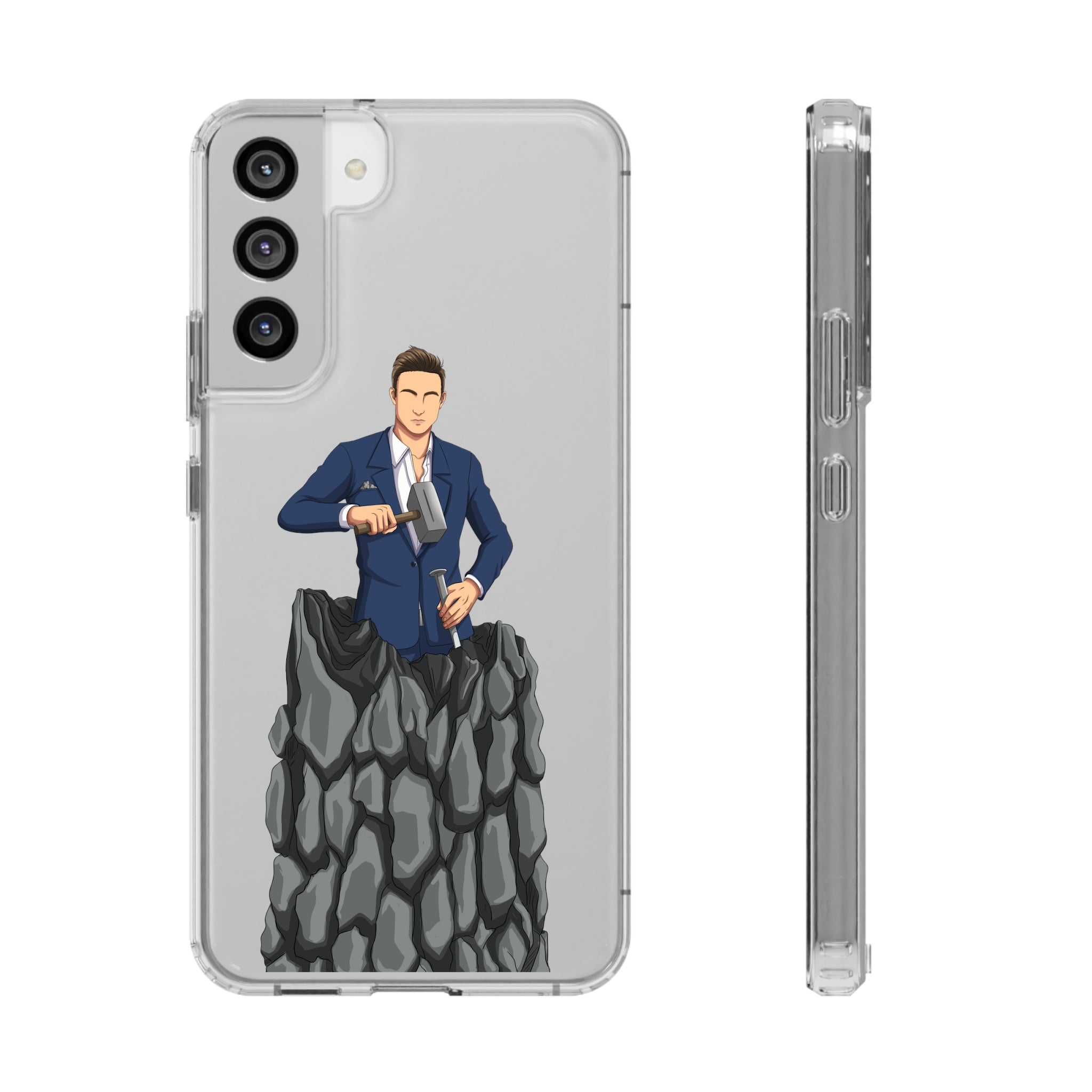 A person working hard to better his/herself - Clear Case - Self-Made Man #5 - Breakthrough Collection