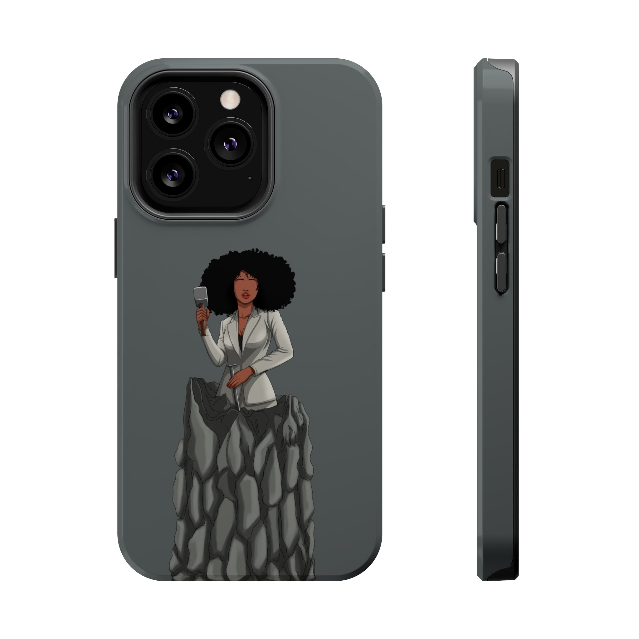A person working hard to better his/herself - MagSafe Tough Case - self-made woman #6 - Breakthrough Collection