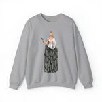 A person working hard to better his/herself - Self-Made Sweatshirt Heavy Blend™ Crewneck - woman #11 - Breakthrough Collection