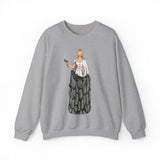 A person working hard to better his/herself - Self-Made Sweatshirt Heavy Blend™ Crewneck - woman #11 - Breakthrough Collection