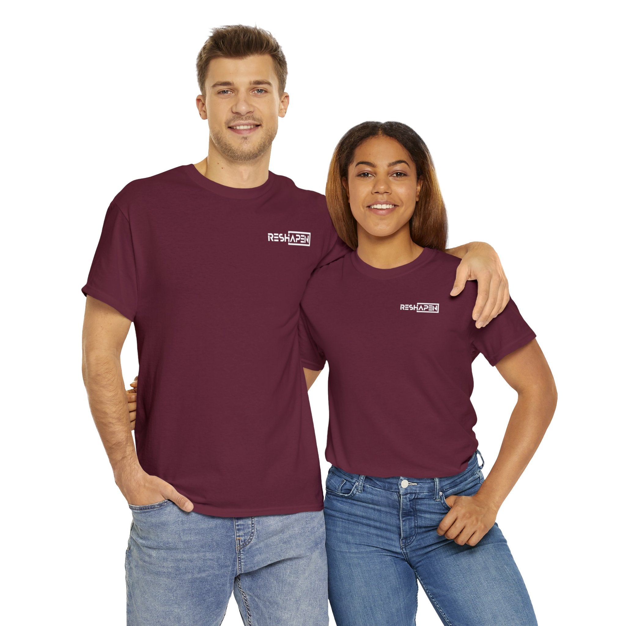 A person working hard to better his/herself - Heavy Cotton Self-Made T-shirt - Reshapen