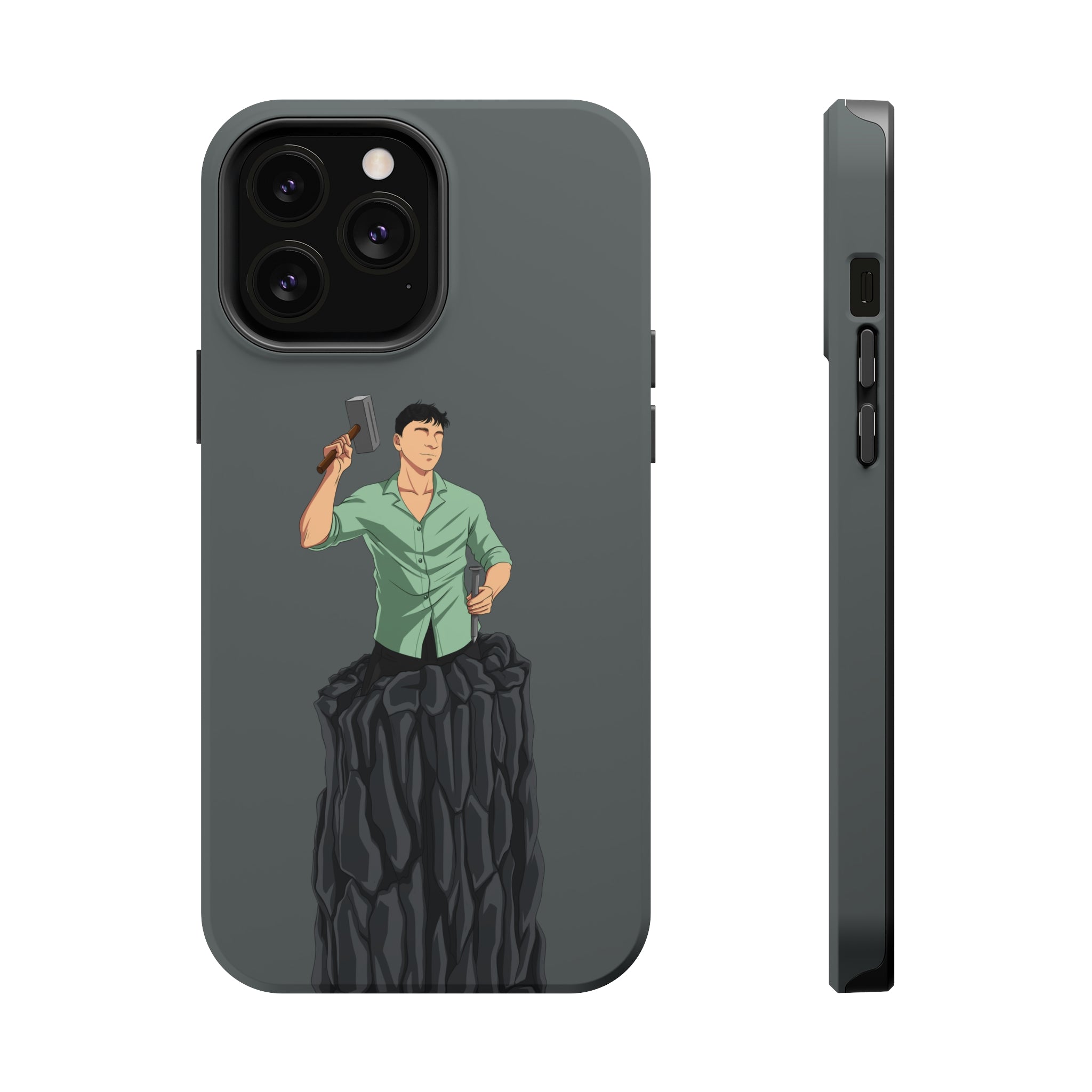A person working hard to better his/herself - MagSafe Tough Case - Self-Made Man #15 - Breakthrough Collection