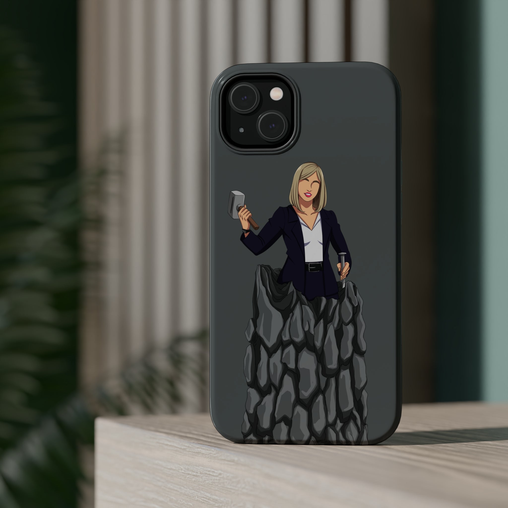 A person working hard to better his/herself - MagSafe Tough Case - self-made woman #3 - Breakthrough Collection