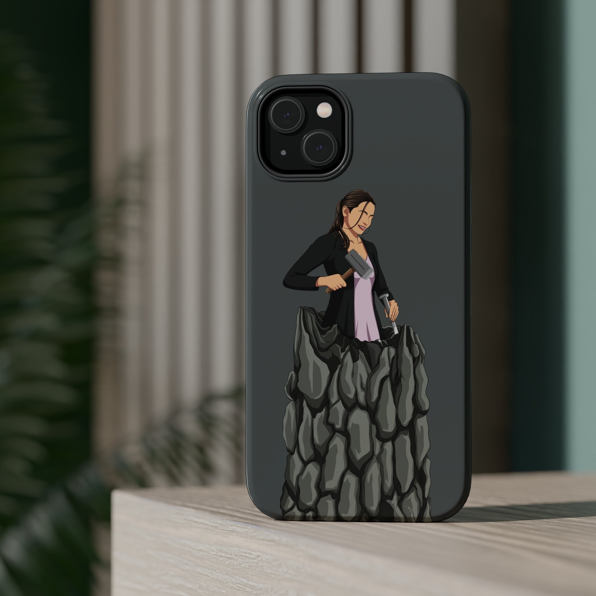 A person working hard to better his/herself - MagSafe Tough Case - self-made woman #8 - Breakthrough Collection