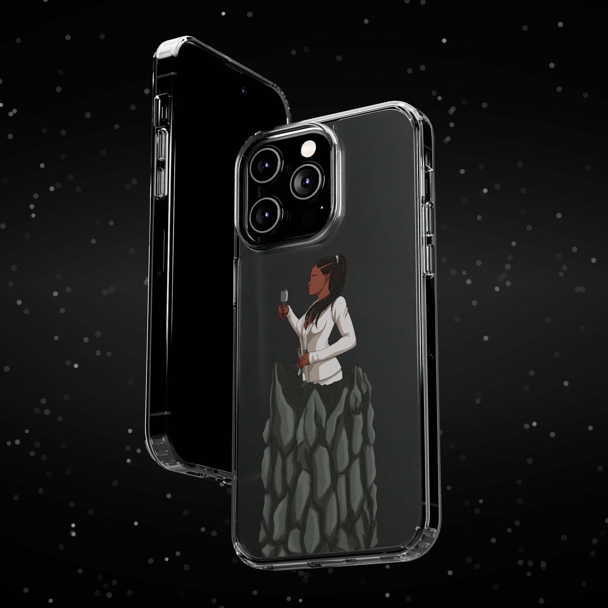 A person working hard to better his/herself - Clear Case - Self-Made Woman #4 - Breakthrough Collection