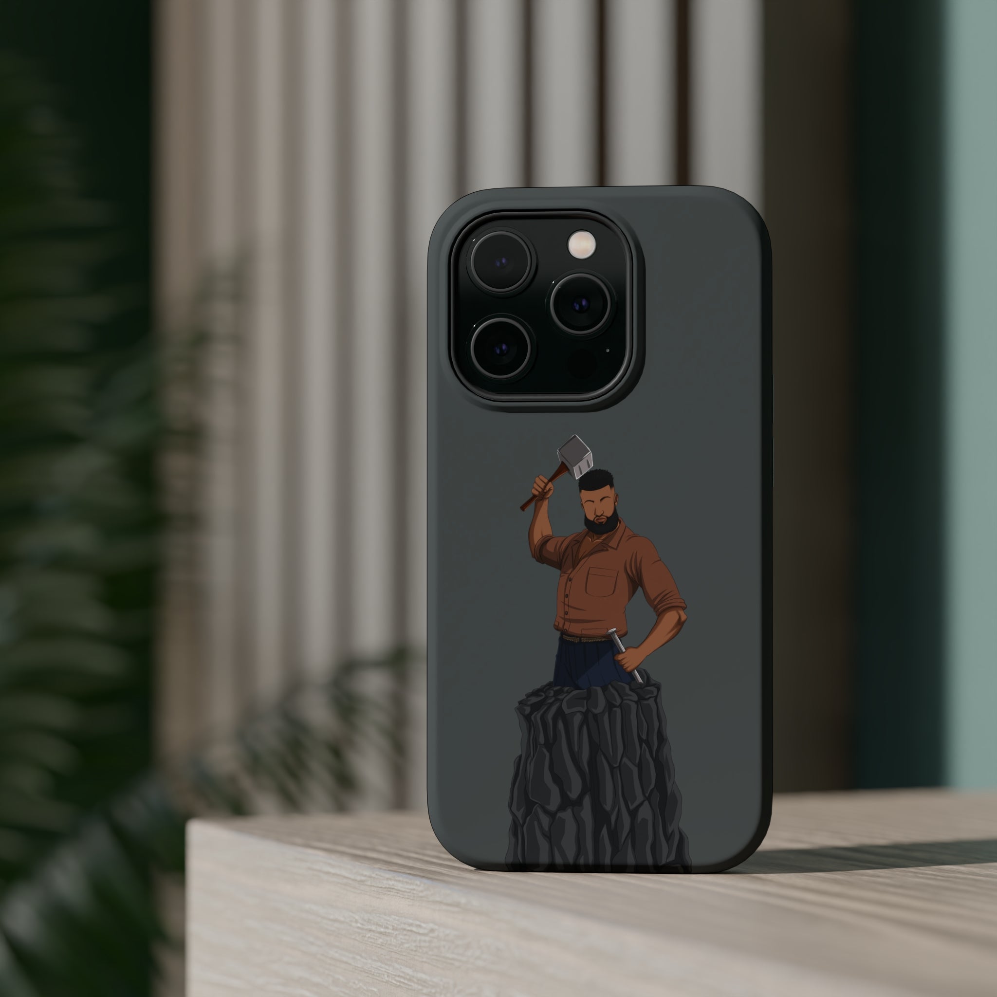 A person working hard to better his/herself - MagSafe Tough Case - Self-Made Man #9 - Breakthrough Collection