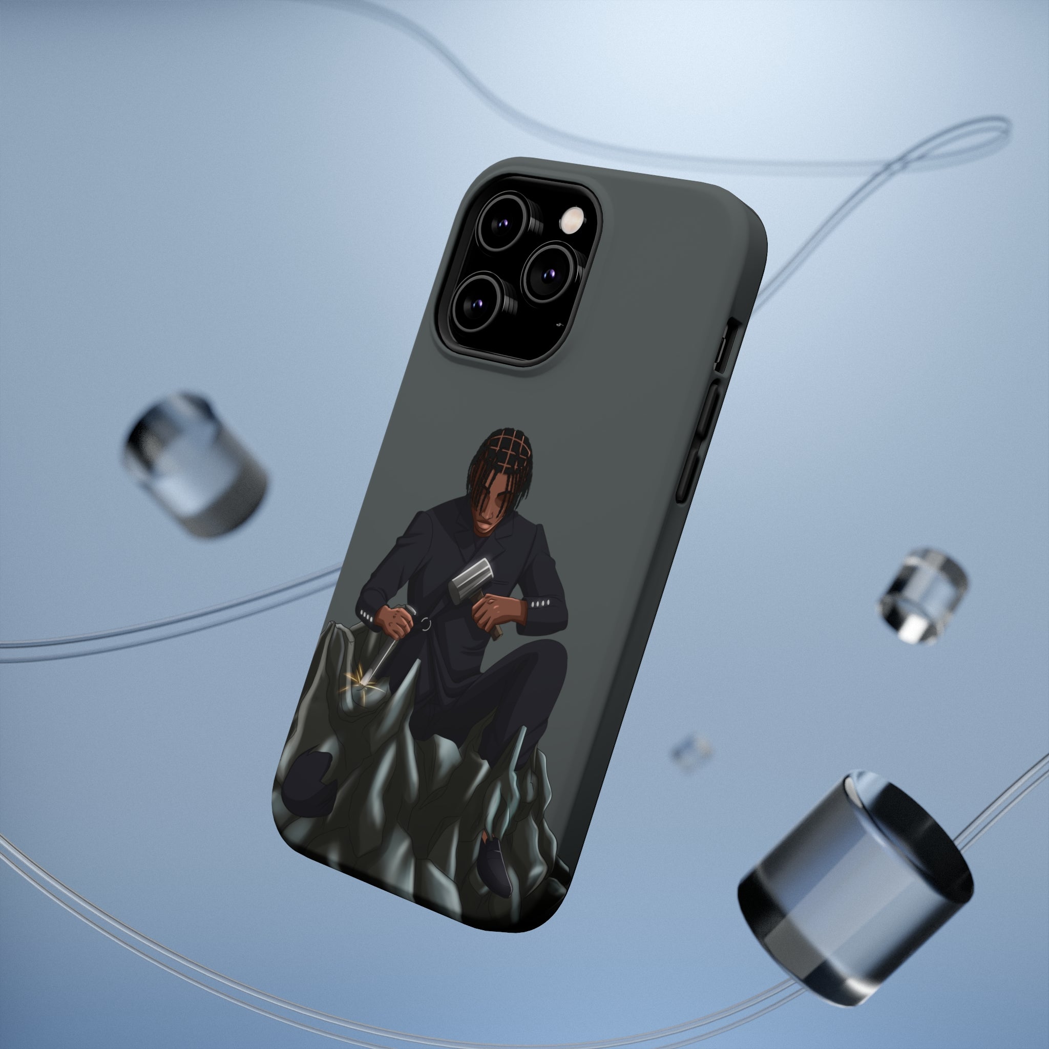 A person working hard to better his/herself - MagSafe Tough Case - Self-Made Man #13 - Breakthrough Collection