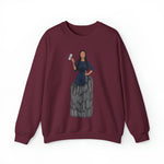 A person working hard to better his/herself - Self-Made Sweatshirt Heavy Blend™ Crewneck - woman #9 - Breakthrough Collection