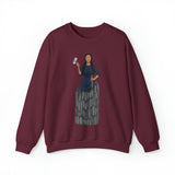 A person working hard to better his/herself - Self-Made Sweatshirt Heavy Blend™ Crewneck - woman #9 - Breakthrough Collection