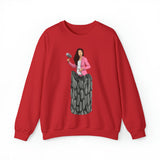 A person working hard to better his/herself - Self-Made Sweatshirt Heavy Blend™ Crewneck - woman #13 - Breakthrough Collection