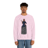A person working hard to better his/herself - Self-Made Sweatshirt Heavy Blend™ Crewneck - woman #9 - Breakthrough Collection