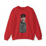 A person working hard to better his/herself - Self-Made Sweatshirt Heavy Blend™ Crewneck - woman #6 - Breakthrough Collection