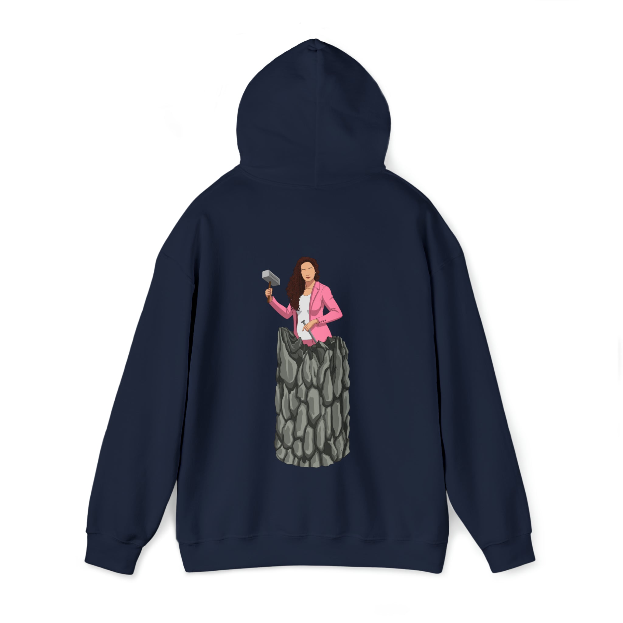 A person working hard to better his/herself - Heavy Blend™ Self-Made Hoodie - woman #13