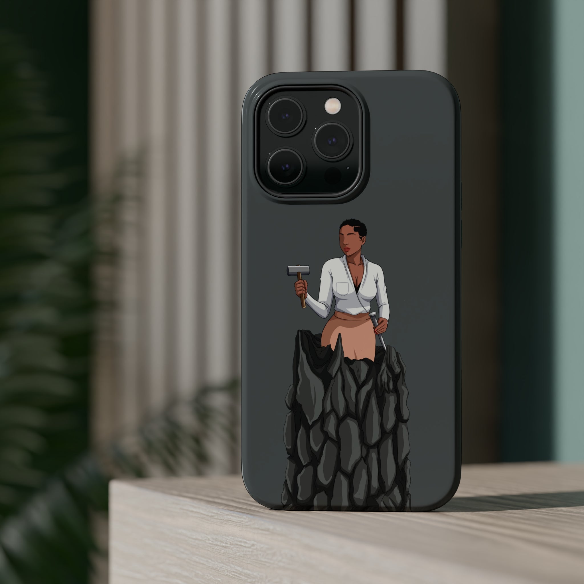 A person working hard to better his/herself - MagSafe Tough Case - self-made woman #1 - Breakthrough Collection