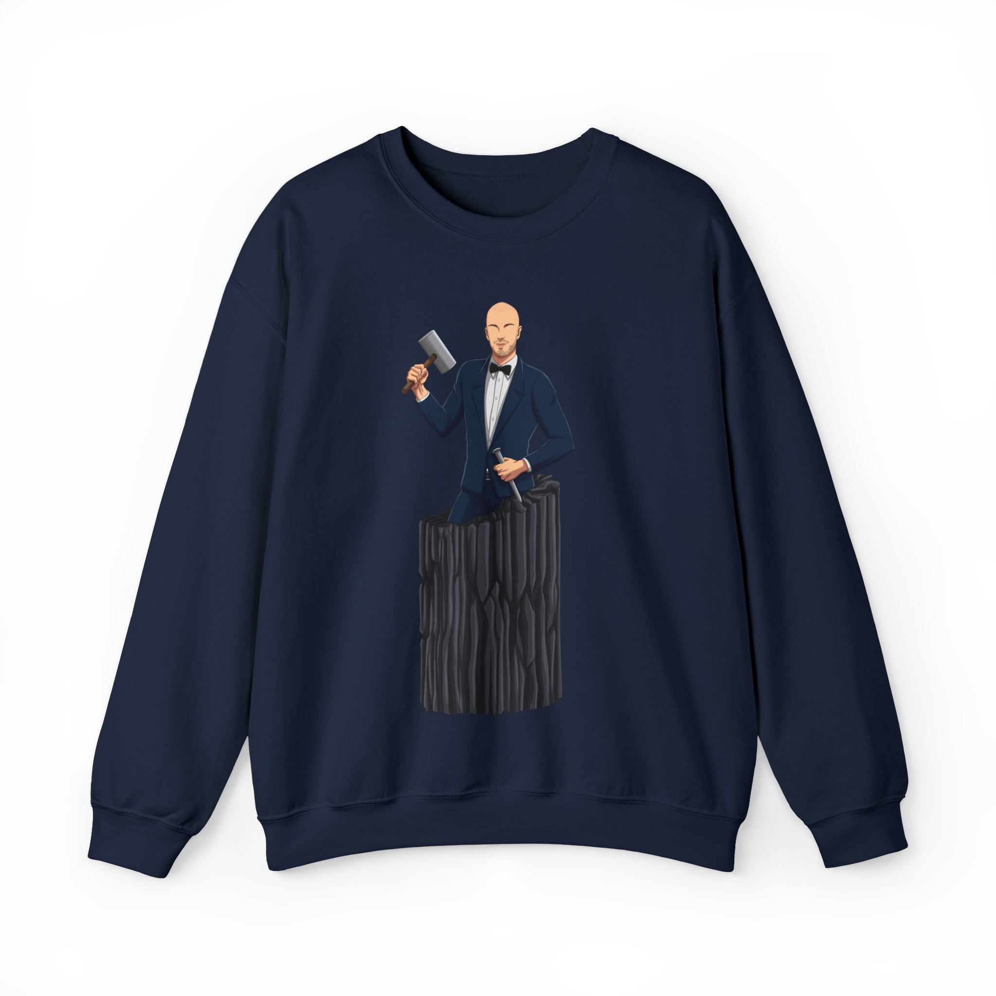 A person working hard to better his/herself - Self-Made Sweatshirt Heavy Blend™ Crewneck - Man #16