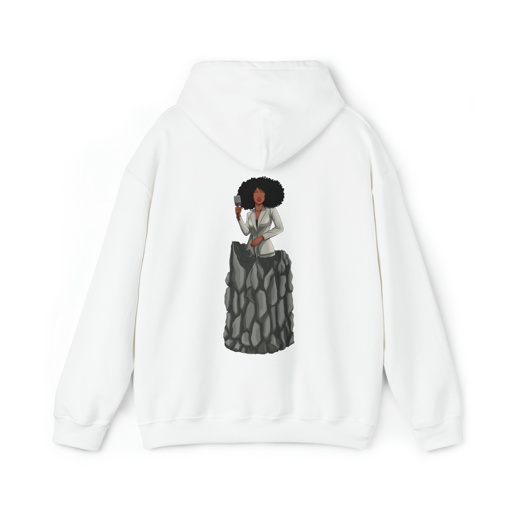 A person working hard to better his/herself - Heavy Blend™ Self-Made Hoodie - Woman #6