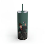 A person working hard to better his/herself - Maars Maker Skinny Matte Tumbler, 20oz - Man #17 - Breakthrough Collection