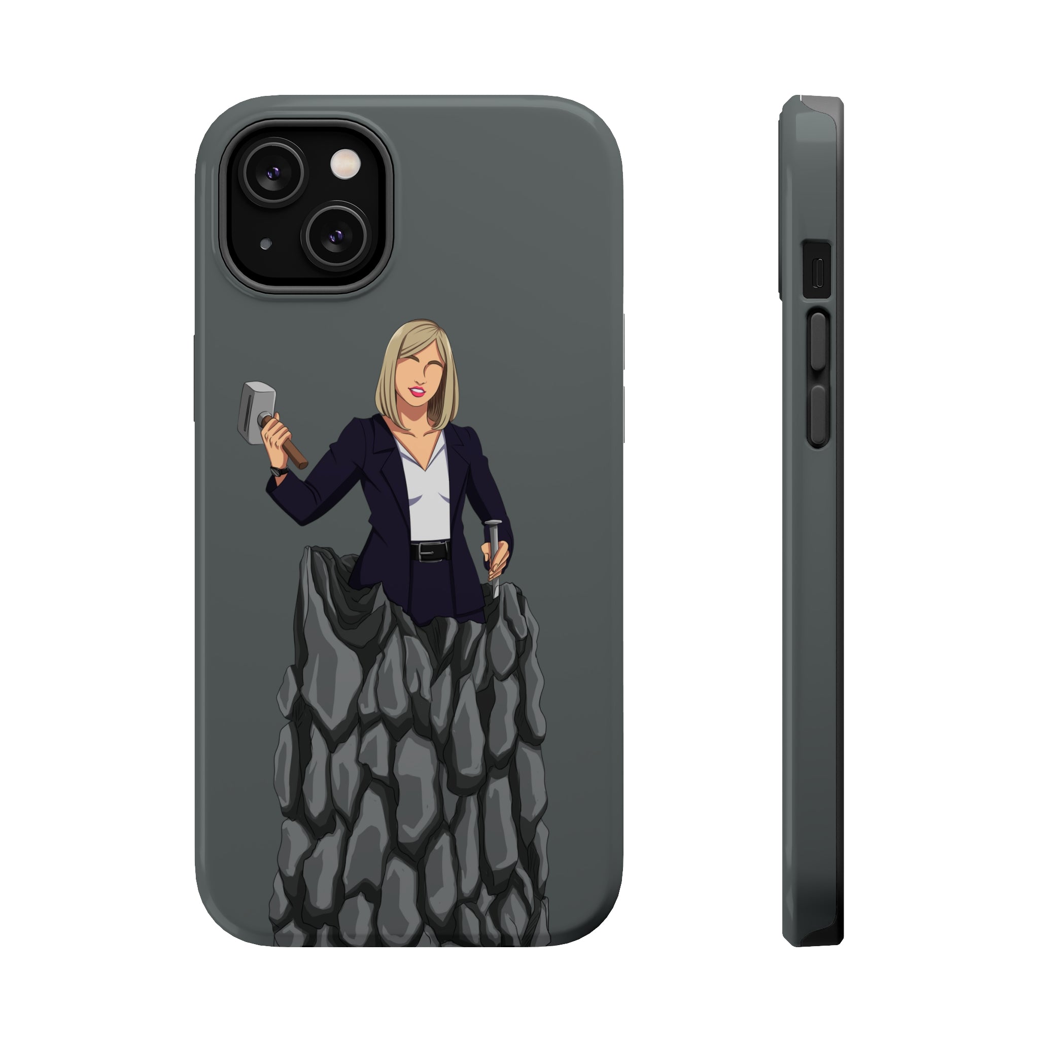 A person working hard to better his/herself - MagSafe Tough Case - self-made woman #3 - Breakthrough Collection