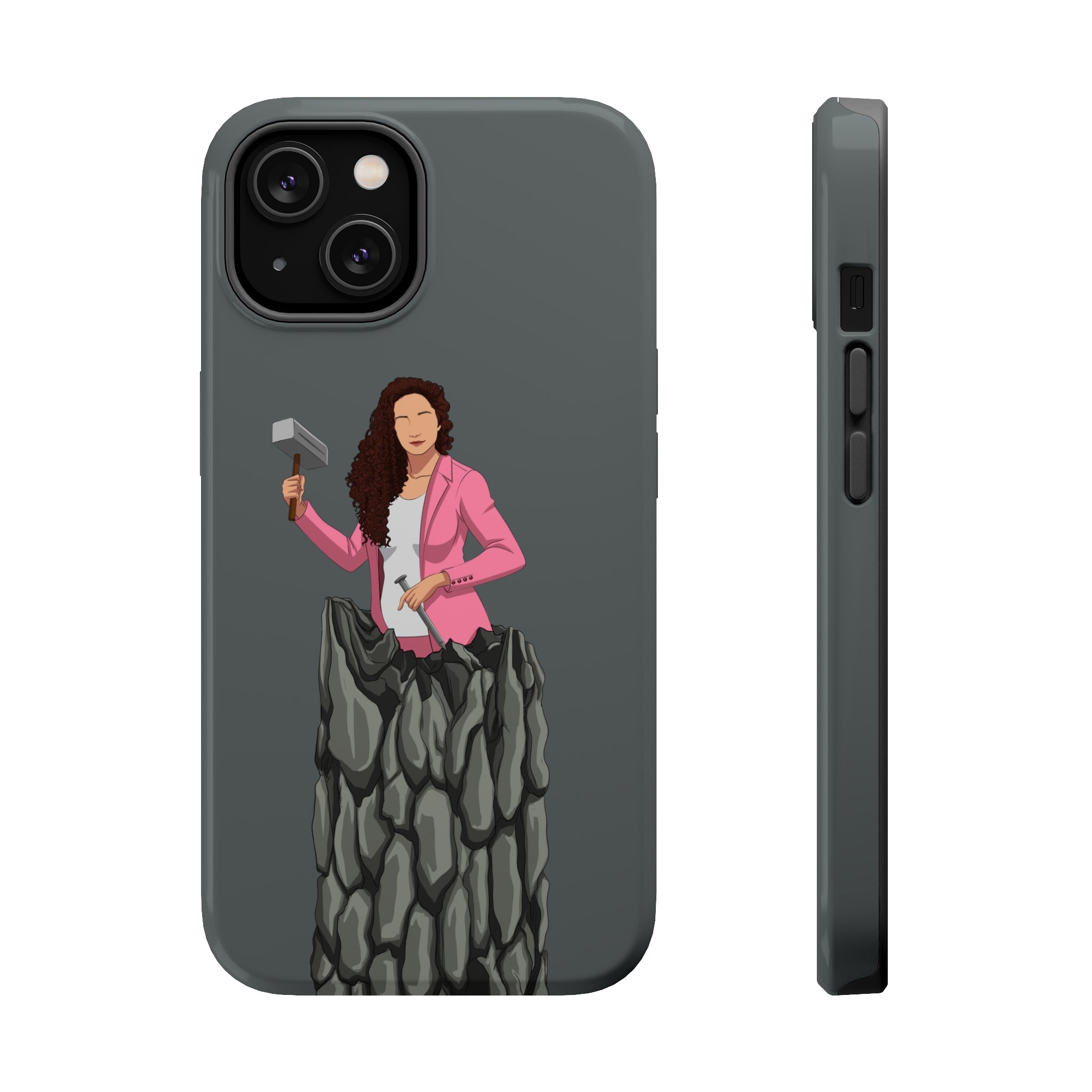 A person working hard to better his/herself - MagSafe Tough Case - self-made woman #13 - Breakthrough Collection