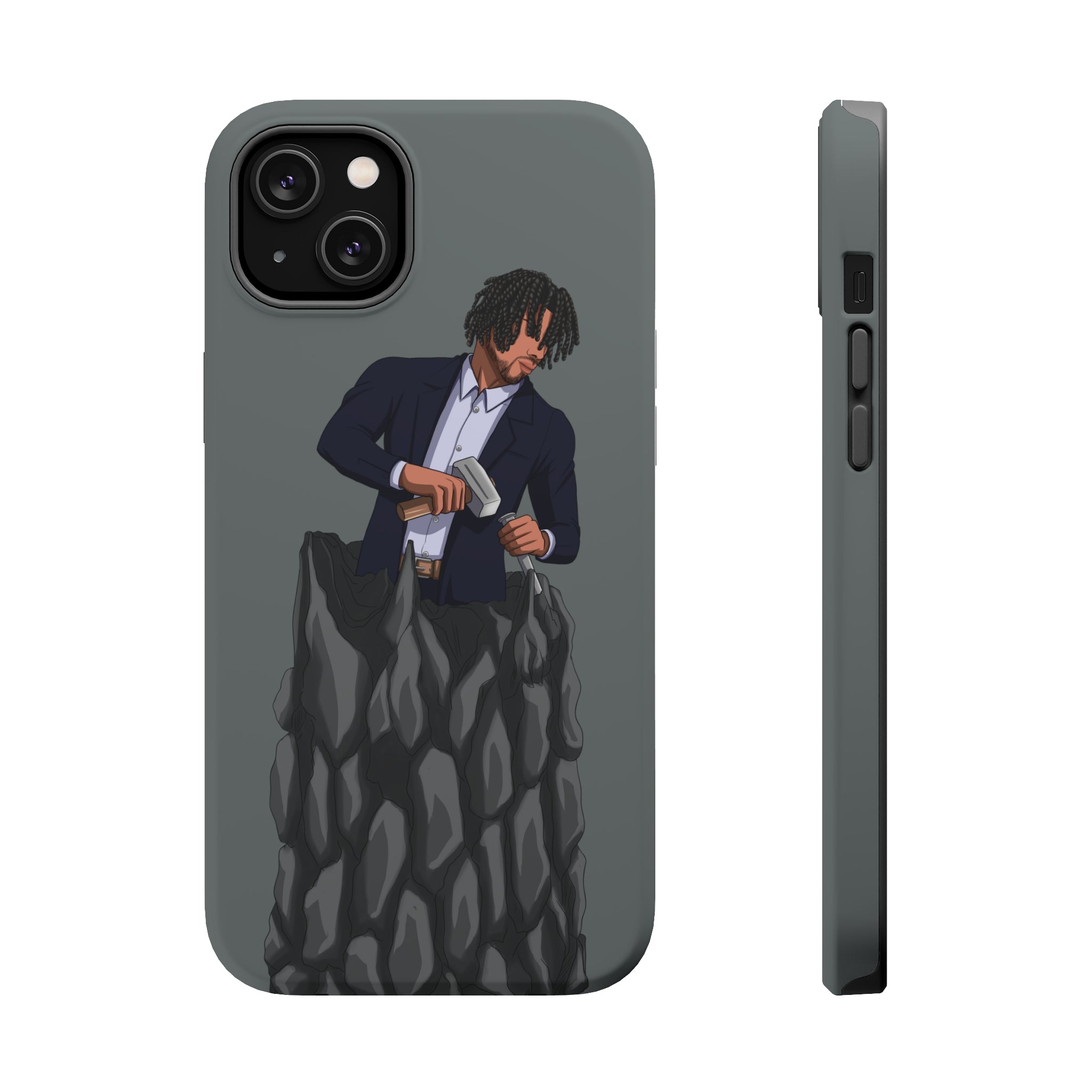 A person working hard to better his/herself - MagSafe Tough Case - Self-Made Man #4 - Breakthrough Collection