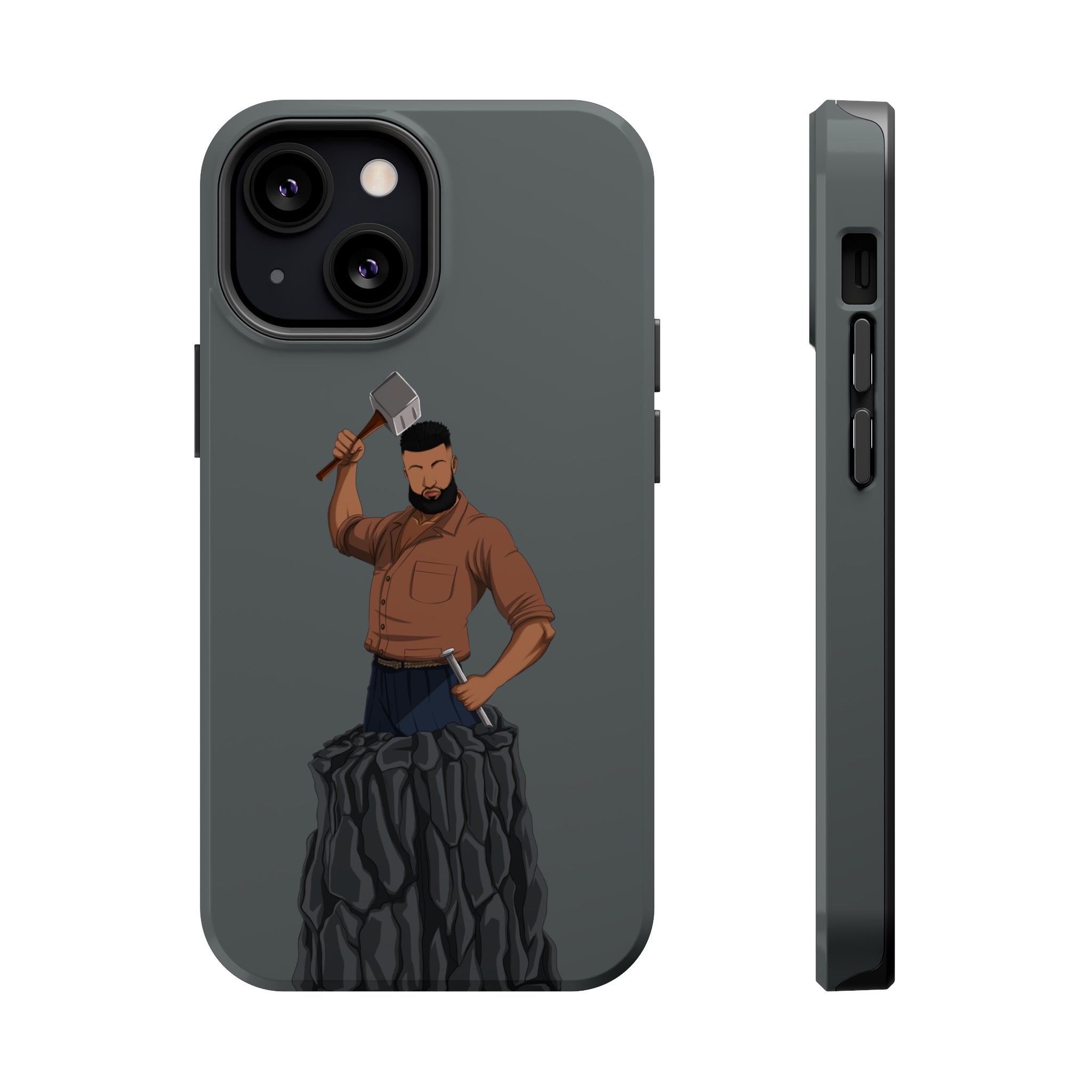 A person working hard to better his/herself - MagSafe Tough Case - Self-Made Man #9 - Breakthrough Collection