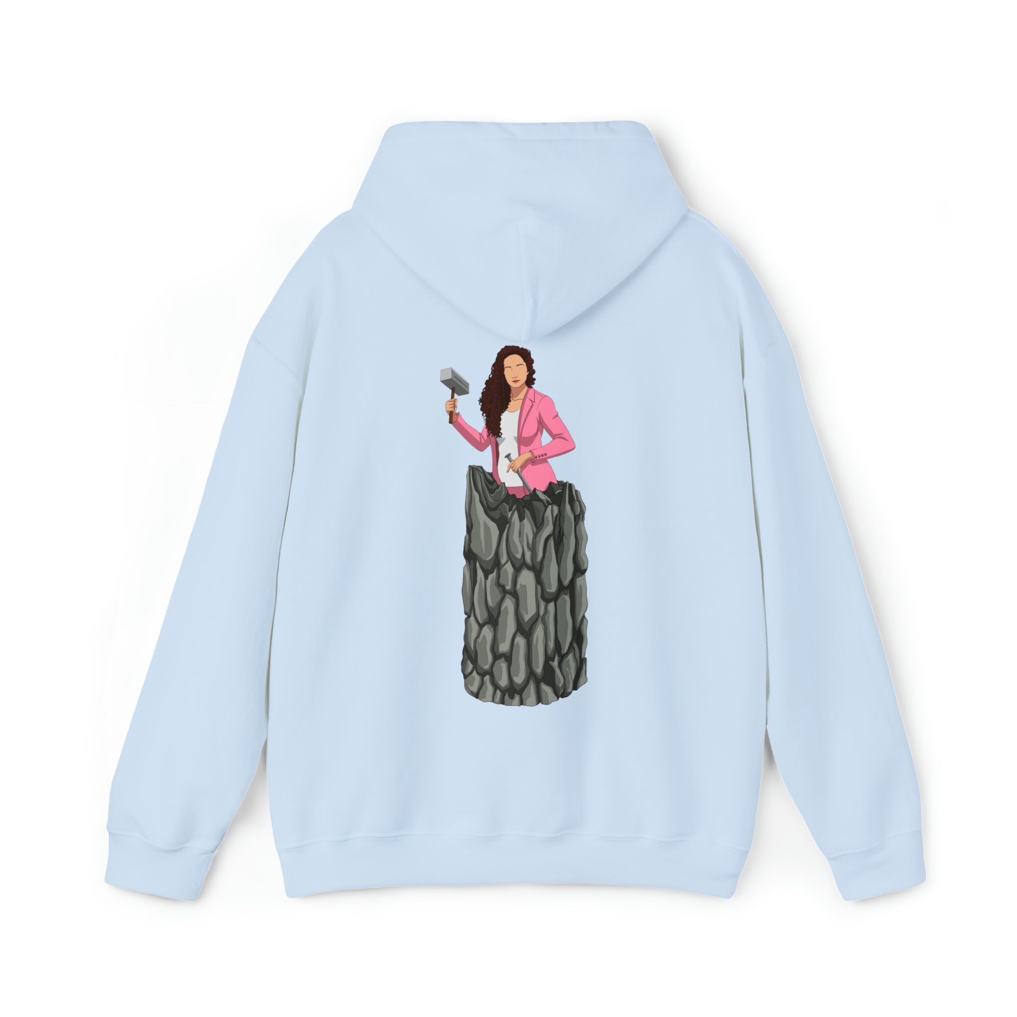 A person working hard to better his/herself - Heavy Blend™ Self-Made Hoodie - woman #13