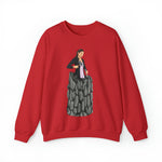 A person working hard to better his/herself - Self-Made Sweatshirt Heavy Blend™ Crewneck - woman #8 - Breakthrough Collection