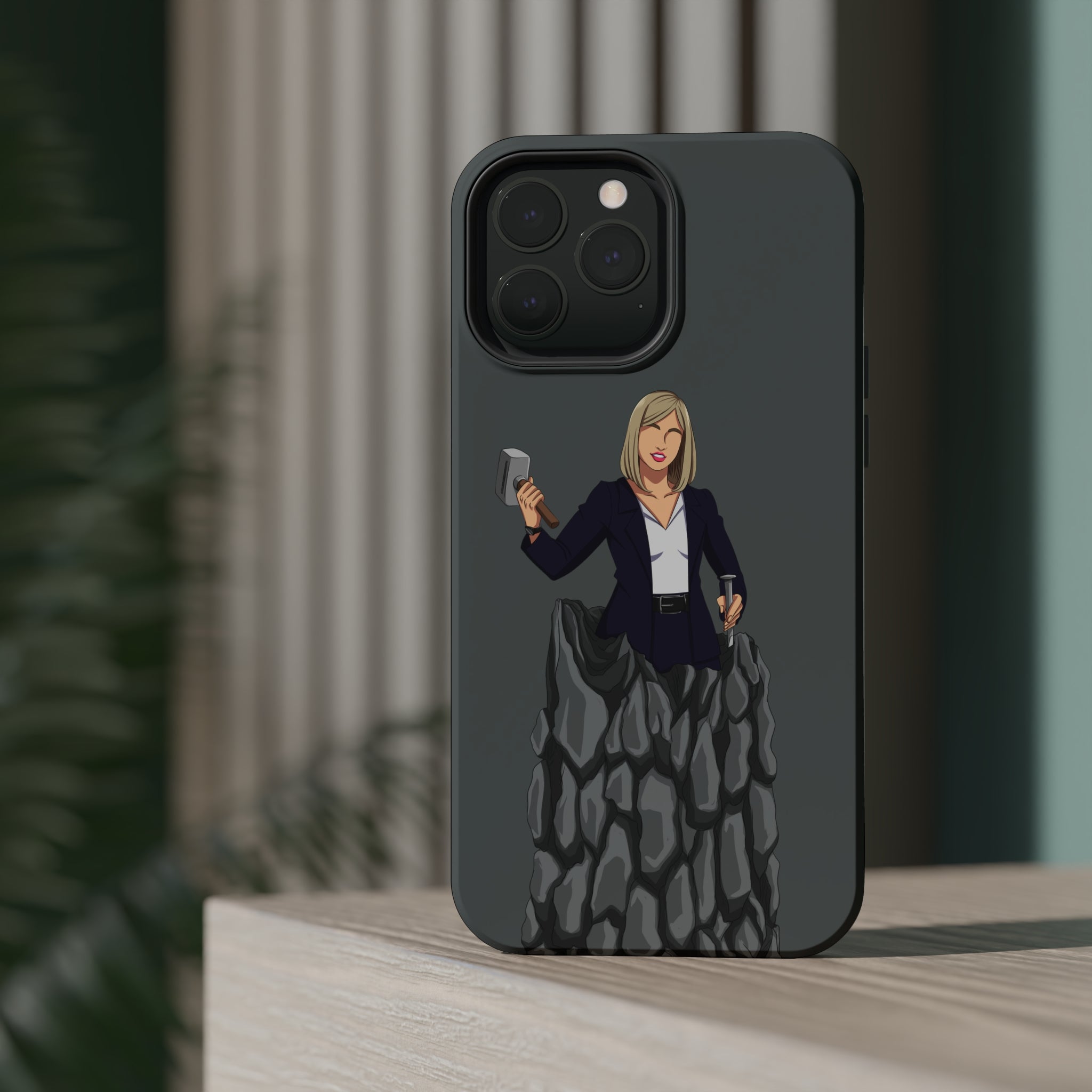 A person working hard to better his/herself - MagSafe Tough Case - self-made woman #3 - Breakthrough Collection