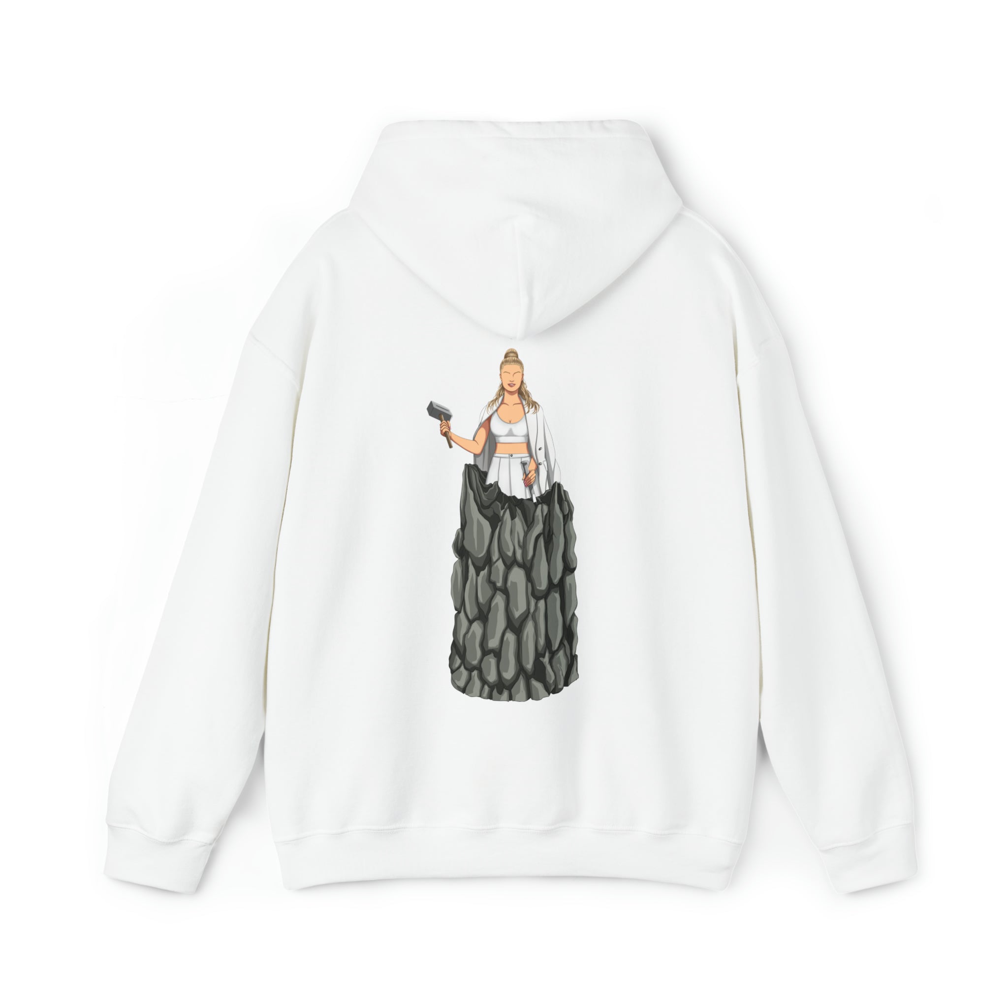 A person working hard to better his/herself - Heavy Blend™ Self-Made Hoodie - Woman #11
