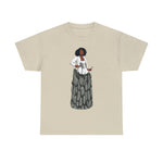 A person working hard to better his/herself - Heavy Cotton Self-Made T-shirt - self-made woman #12 - Breakthrough Collection