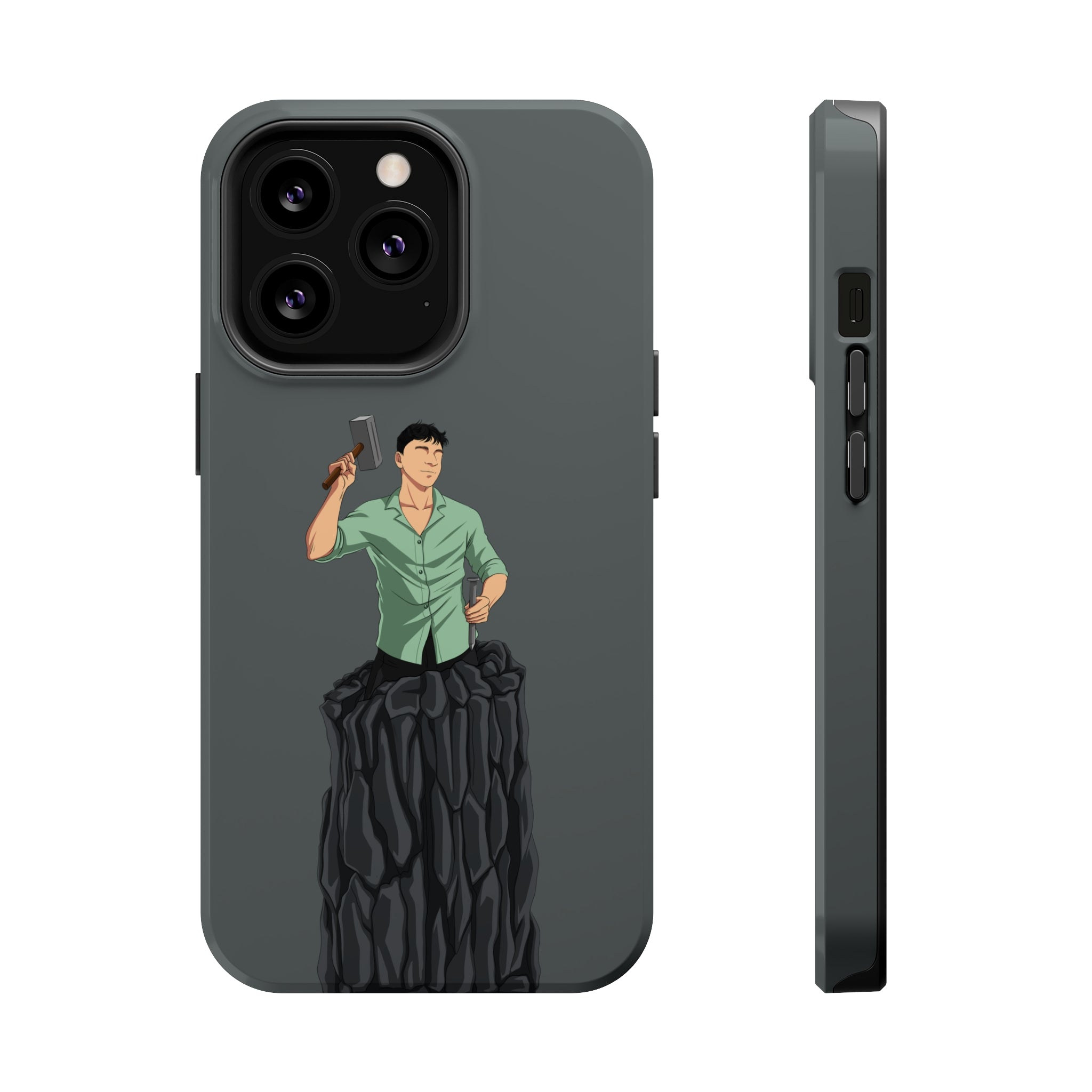 A person working hard to better his/herself - MagSafe Tough Case - Self-Made Man #15 - Breakthrough Collection