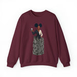 A person working hard to better his/herself - Self-Made Sweatshirt Heavy Blend™ Crewneck - woman #10 - Breakthrough Collection
