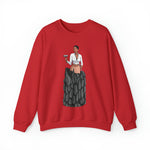 A person working hard to better his/herself - Self-Made Sweatshirt Heavy Blend™ Crewneck - woman #1 - Breakthrough Collection