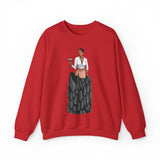 A person working hard to better his/herself - Self-Made Sweatshirt Heavy Blend™ Crewneck - woman #1 - Breakthrough Collection