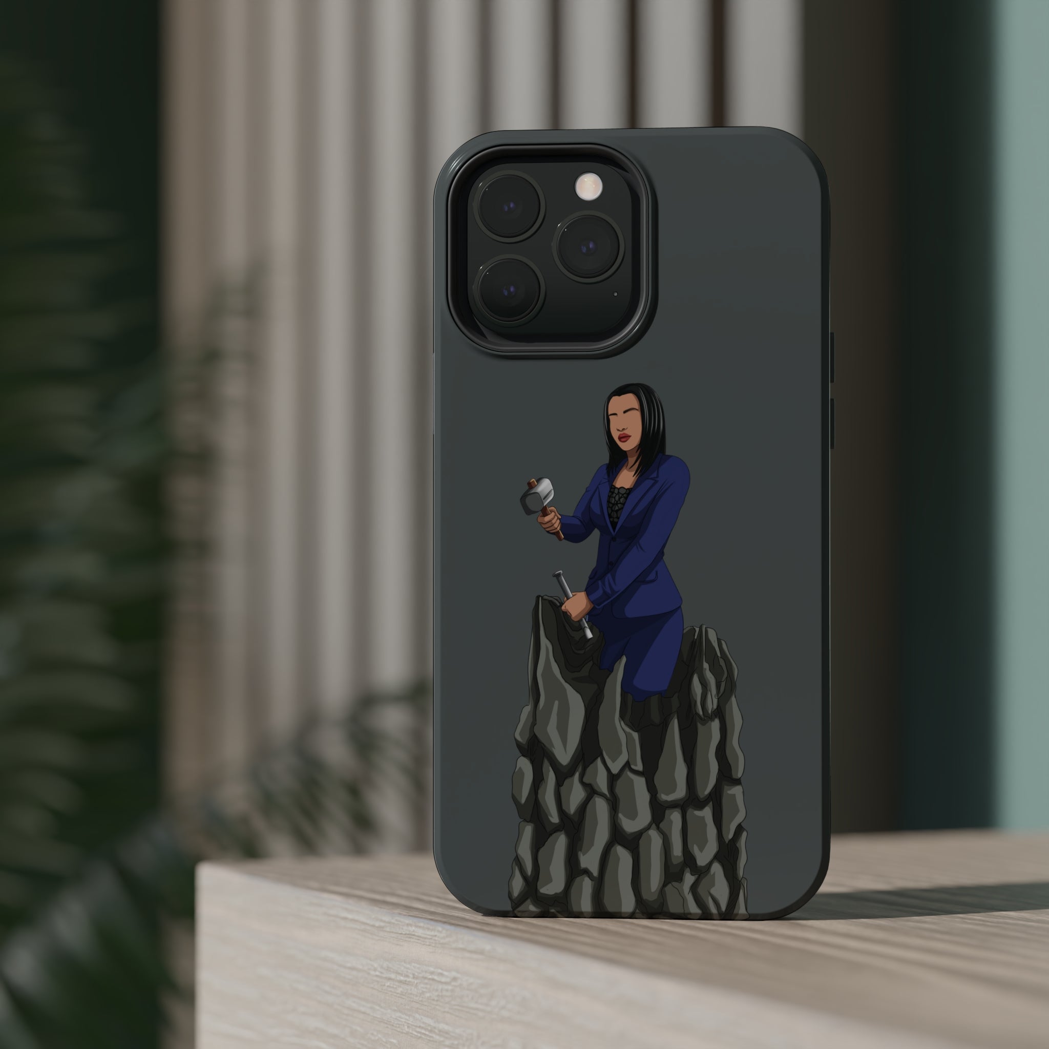 A person working hard to better his/herself - MagSafe Tough Case - self-made woman #2 - Breakthrough Collection