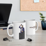 A person working hard to better his/herself - Ceramic Mug 11oz - Self-Made Man #12 - Breakthrough Collection