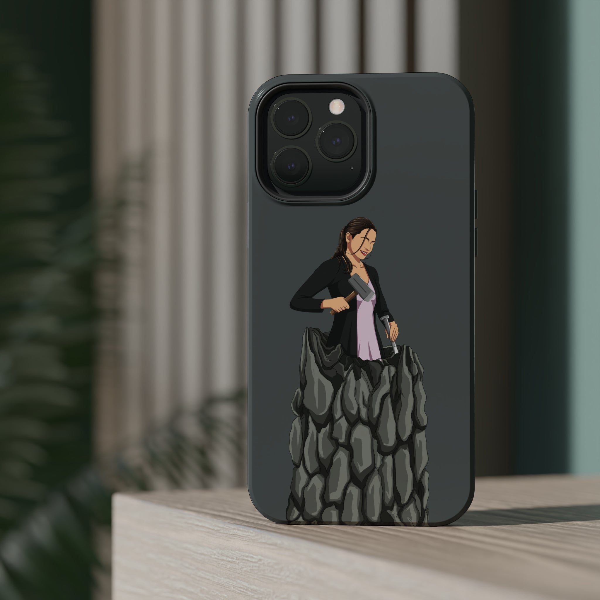 A person working hard to better his/herself - MagSafe Tough Case - self-made woman #8 - Breakthrough Collection