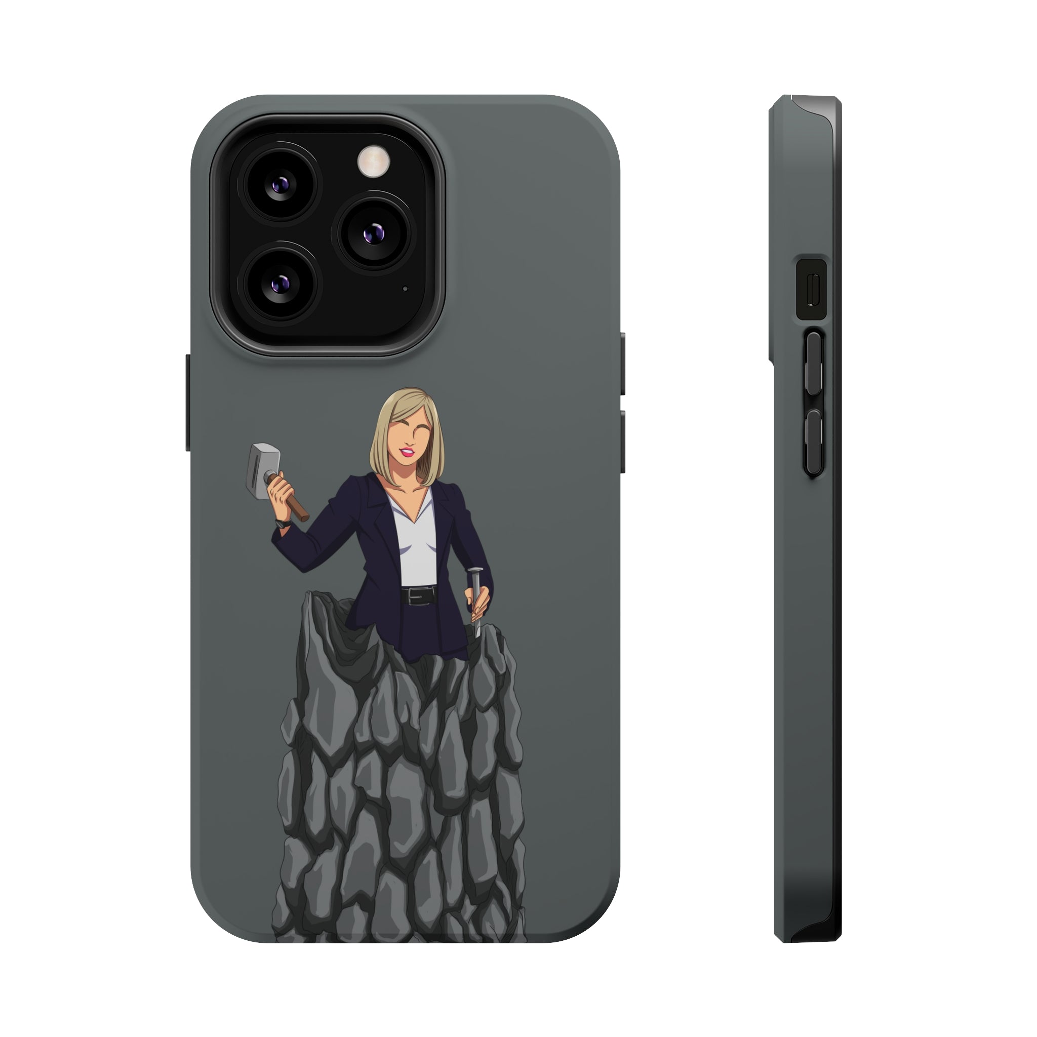 A person working hard to better his/herself - MagSafe Tough Case - self-made woman #3 - Breakthrough Collection