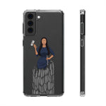 A person working hard to better his/herself - Clear Case - Self-Made Woman #9 - Breakthrough Collection