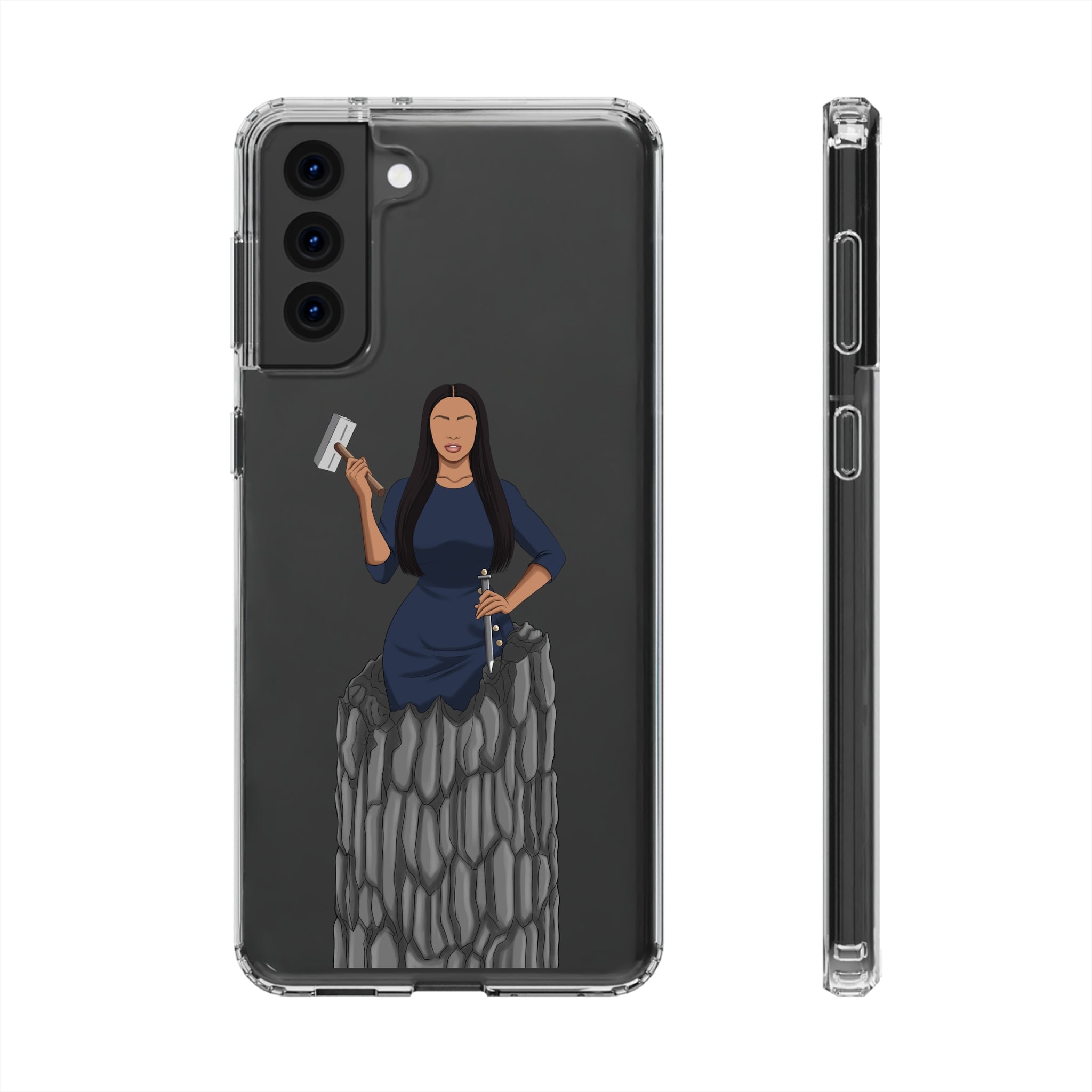 A person working hard to better his/herself - Clear Case - Self-Made Woman #9 - Breakthrough Collection