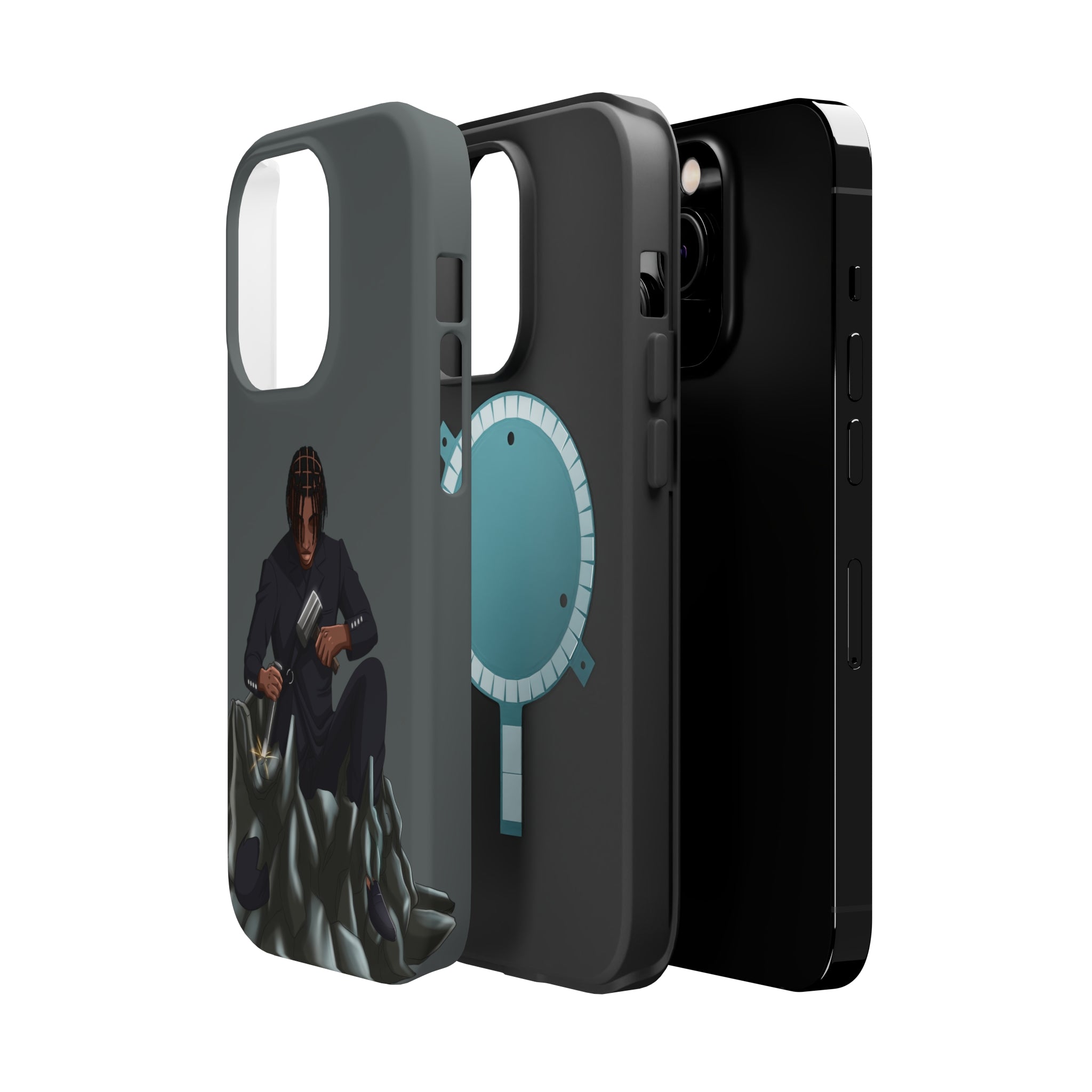 A person working hard to better his/herself - MagSafe Tough Case - Self-Made Man #13 - Breakthrough Collection