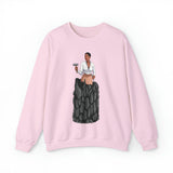 A person working hard to better his/herself - Self-Made Sweatshirt Heavy Blend™ Crewneck - woman #1 - Breakthrough Collection