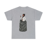 A person working hard to better his/herself - Heavy Cotton Self-Made T-shirt - self-made woman #4 - Breakthrough Collection
