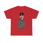 A person working hard to better his/herself - Heavy Cotton Self-Made T-shirt - self-made woman #6 - Breakthrough Collection