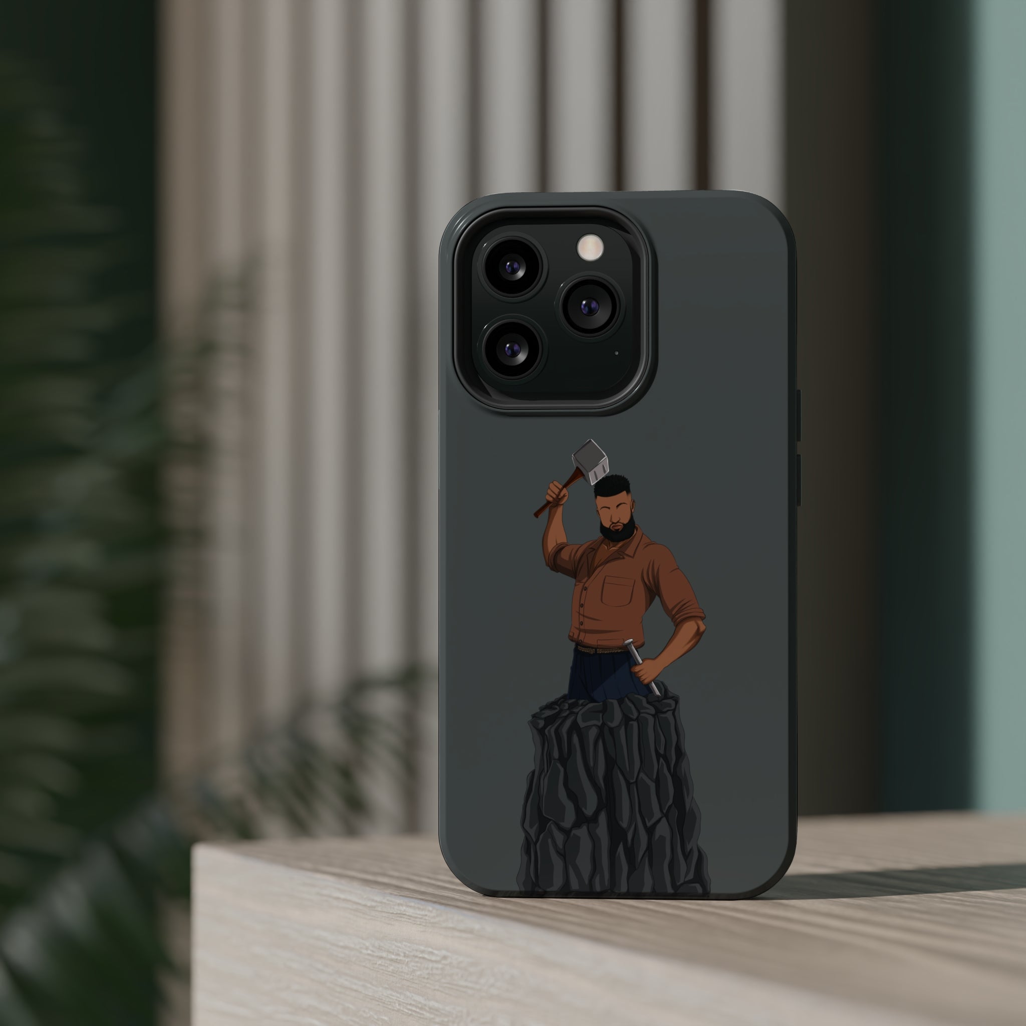 A person working hard to better his/herself - MagSafe Tough Case - Self-Made Man #9 - Breakthrough Collection