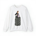 A person working hard to better his/herself - Self-Made Sweatshirt Heavy Blend™ Crewneck - woman #8 - Breakthrough Collection